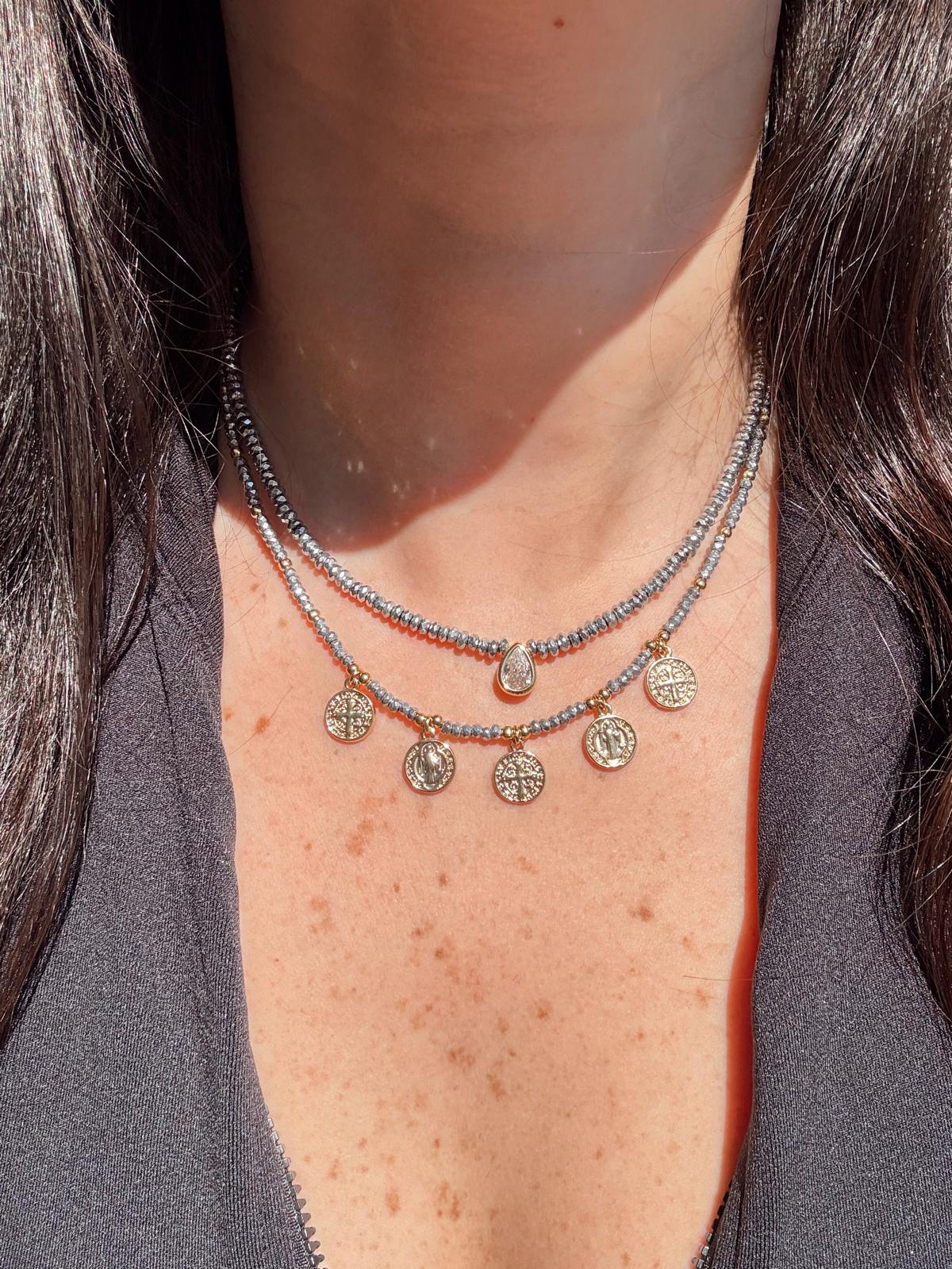 CHAMPAGNE GLOW NECKLACE