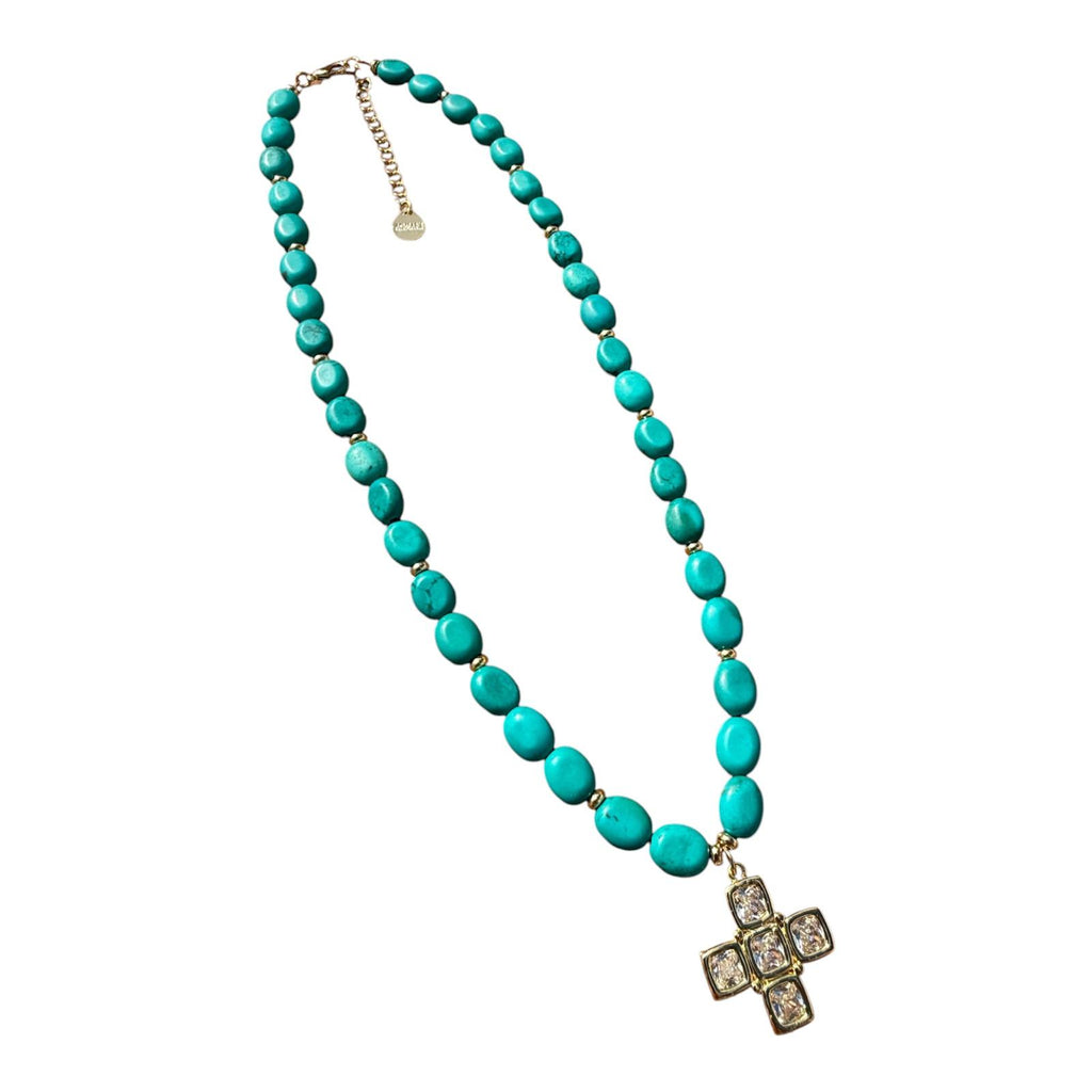 SANTORINI CROSS NECKLACE