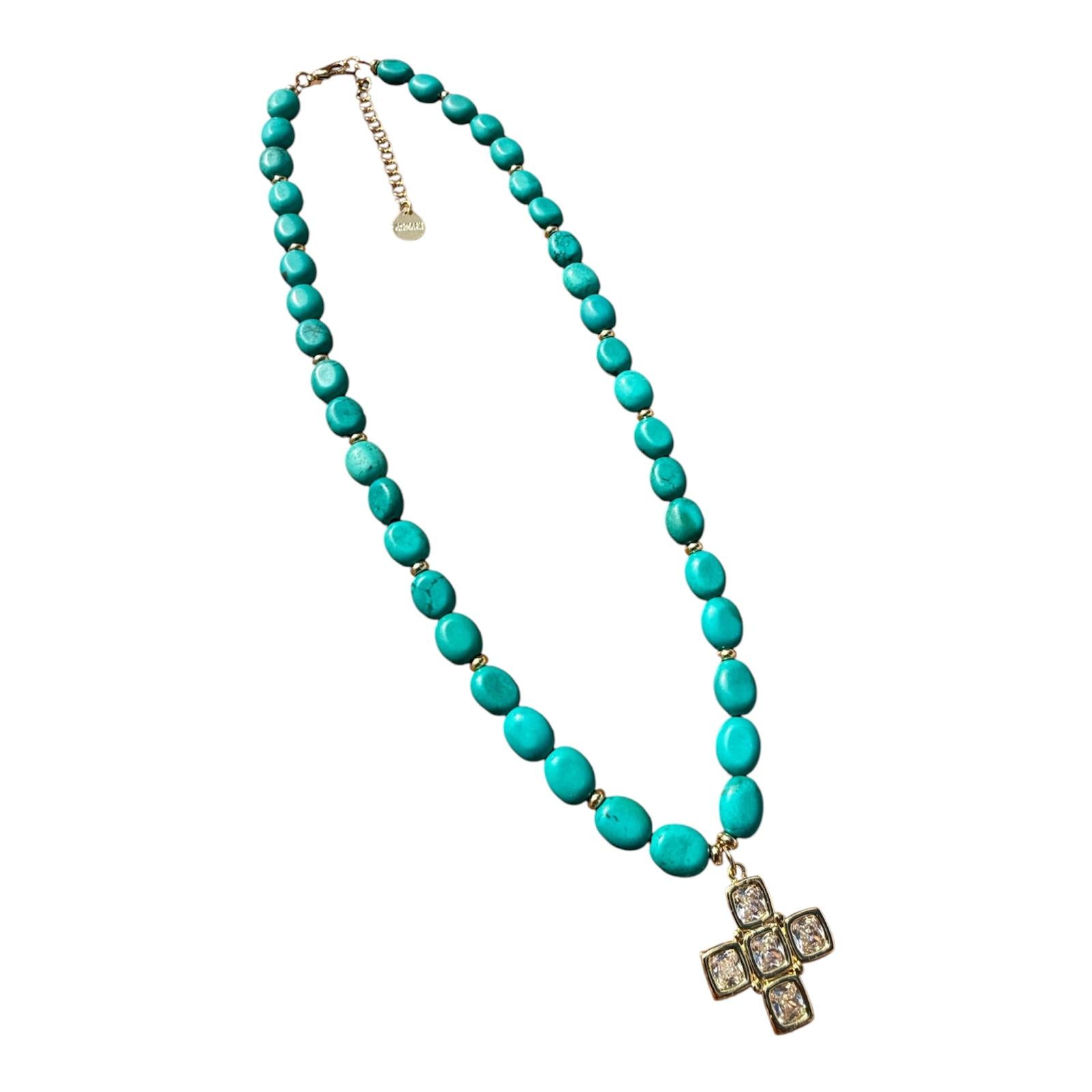 SANTORINI CROSS NECKLACE