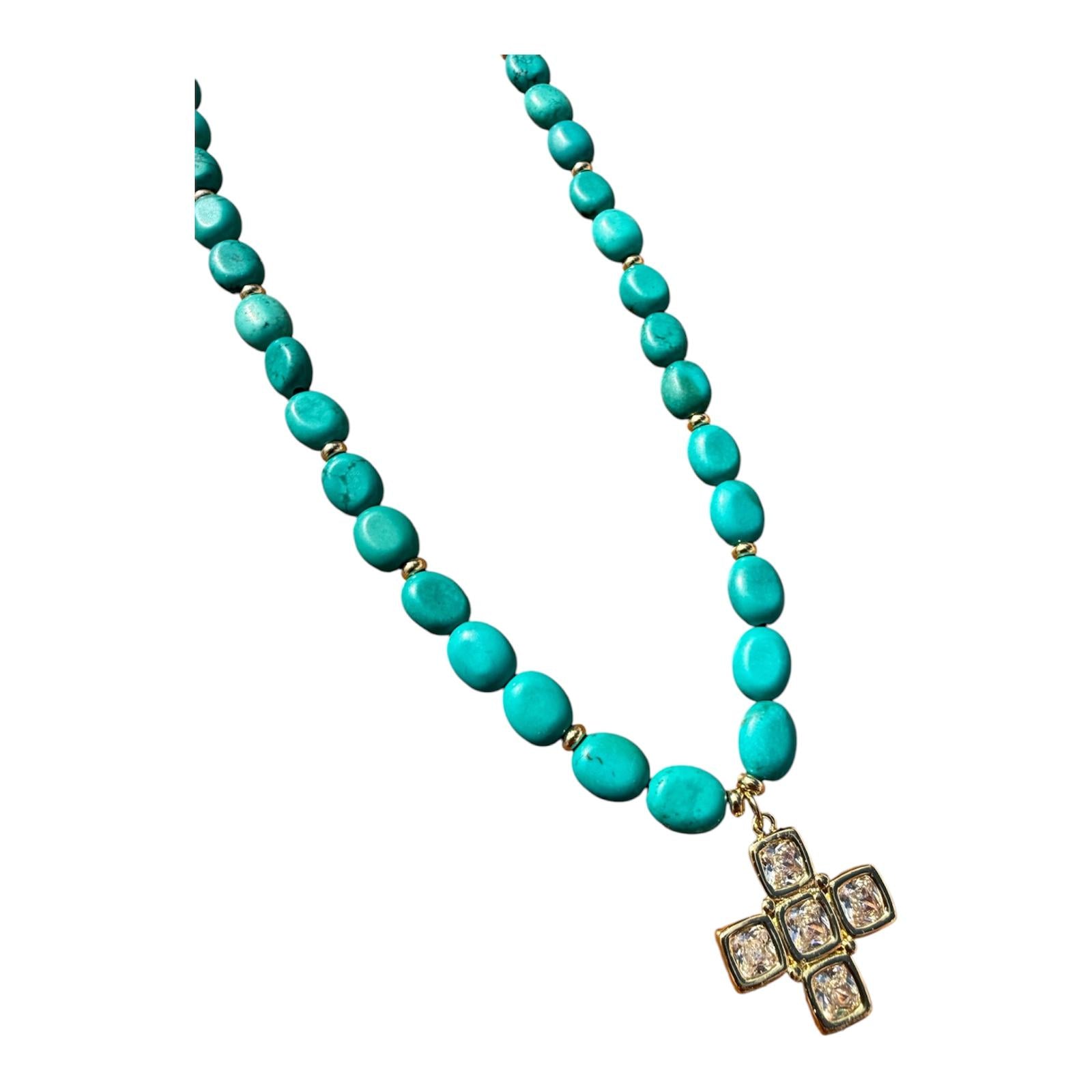 SANTORINI CROSS NECKLACE