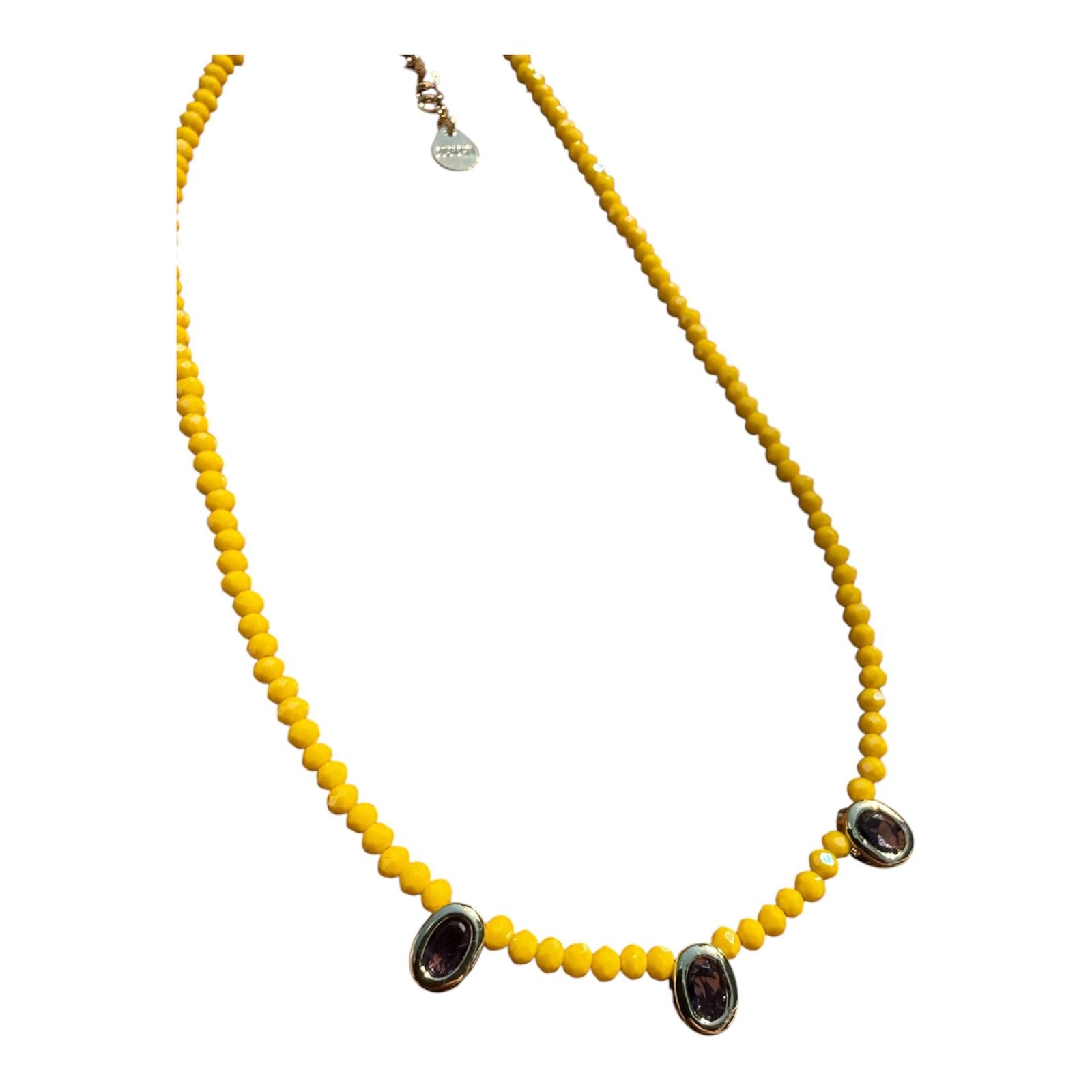 THE GOLDEN HOUR GARNET NECKLACE