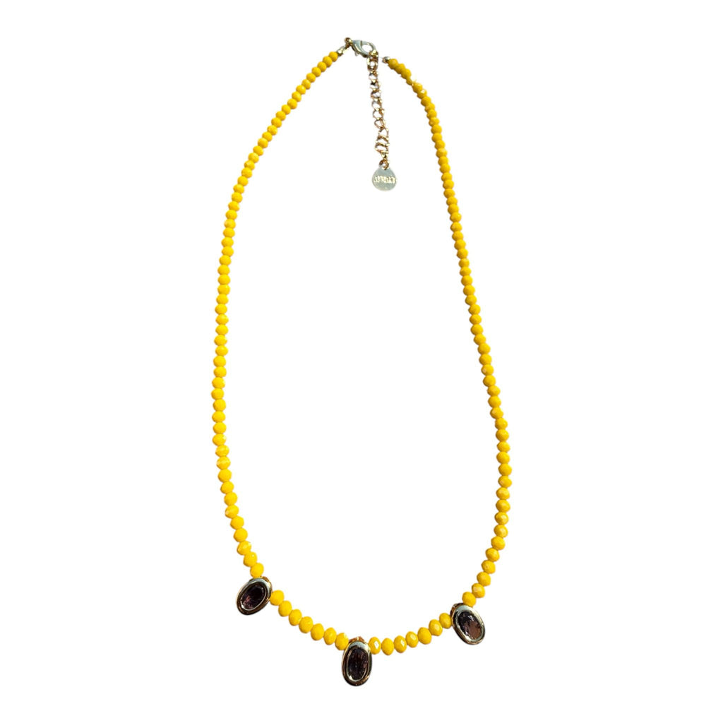 THE GOLDEN HOUR GARNET NECKLACE