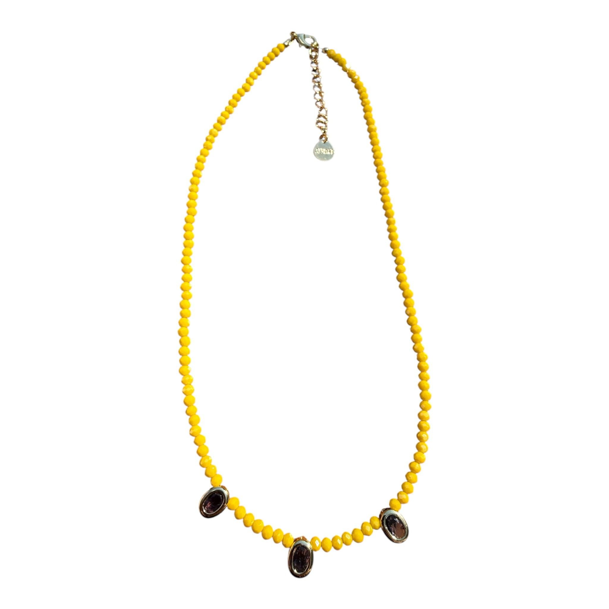 THE GOLDEN HOUR GARNET NECKLACE
