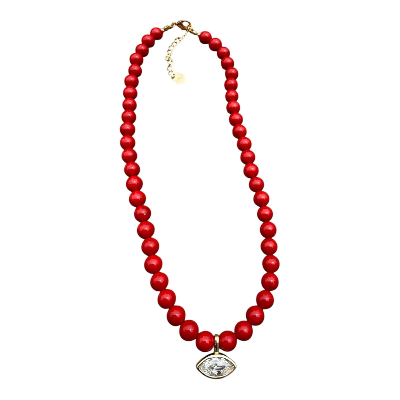 CHERRY RED NECKLACE