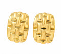 LUXE WEAVE GOLD EARRINGS