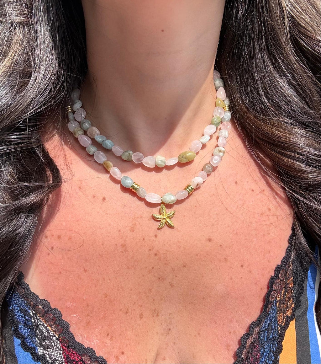 SEAFOAM BLUSH NECKLACE
