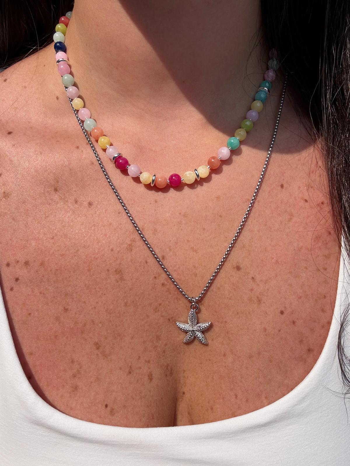 CONFETTI LUXE NECKLACE IN SILVER