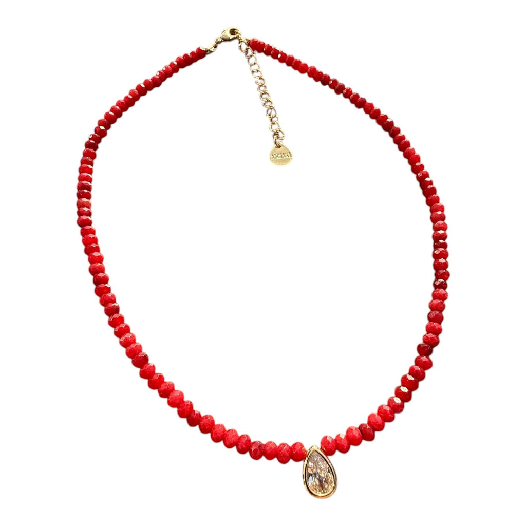 SCARLET DROP NECKLACE
