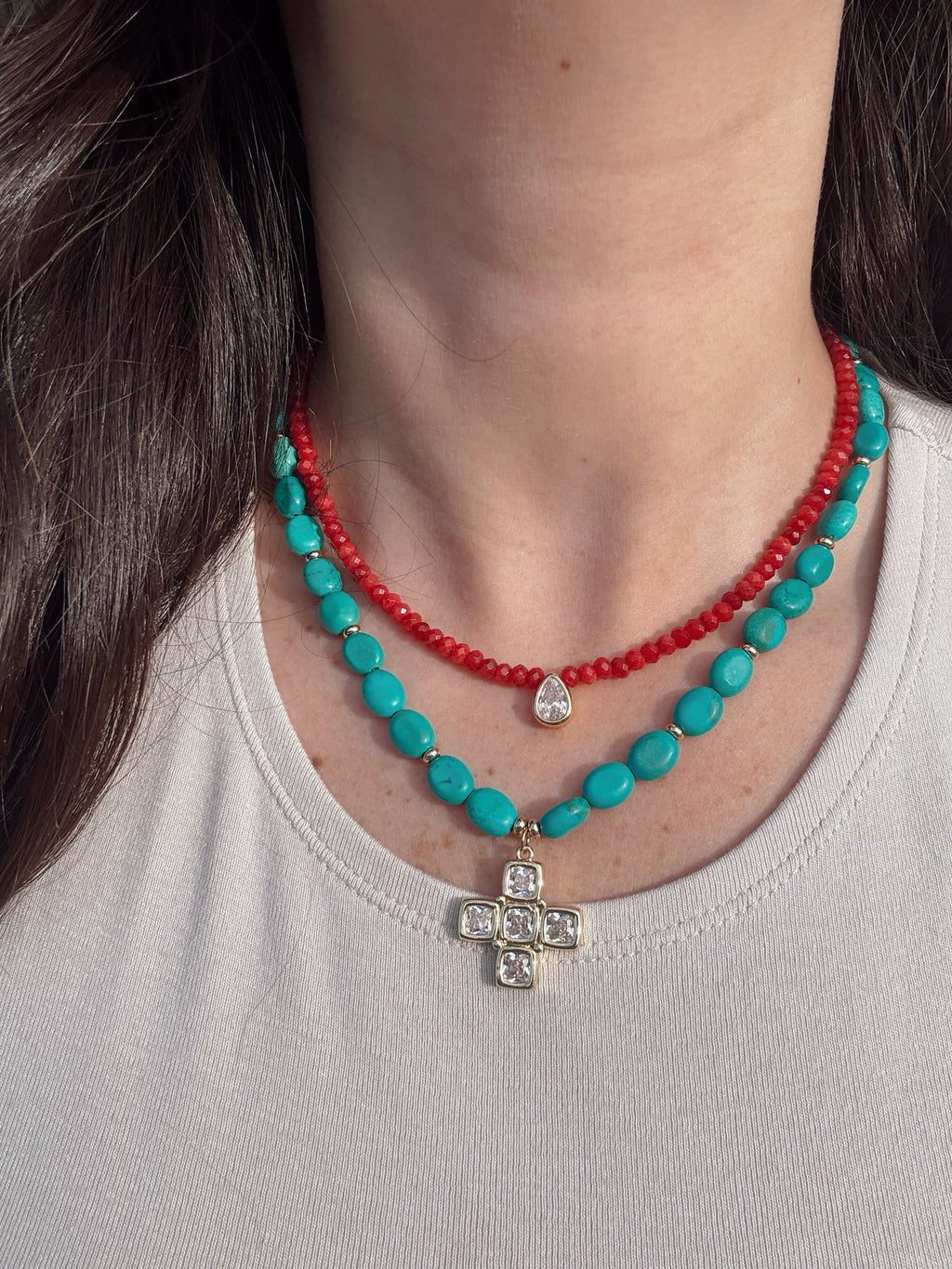 SCARLET DROP NECKLACE
